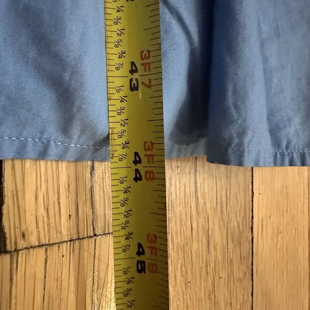 American Eagle Blue Smockin on Sunshine Strapless Midi Dress Size Medium - Picture 10 of 12